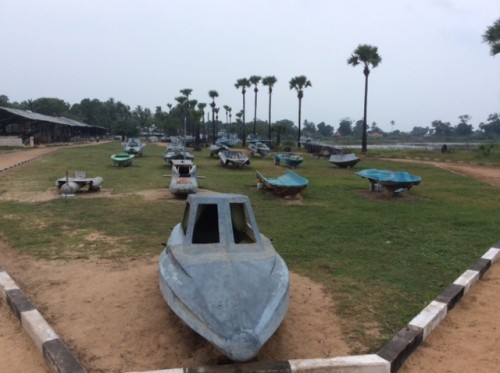 Museum of LTTE water craft at PTK